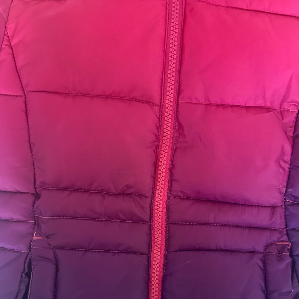 SO Kids Pink/Purple Puffer Jacket- size 4/5 - Picture 3 of 10